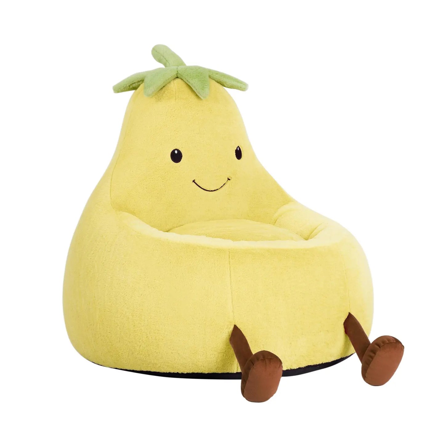 Modern 24-31 Inch High Rebound Memory Foam Bean Bag Chair - Lazy Floor Sofa, Memory Lounge Couch, Modern Sofas, Beige Purple Eggplant Design Padded Furniture for Kids